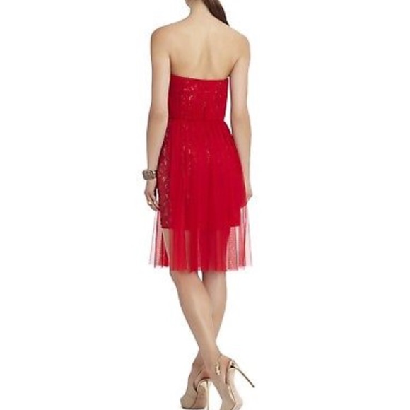 🔥 BCBG red strapless dress - Picture 2 of 8